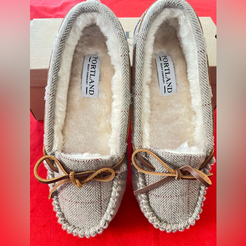 Suede Moccasin Slippers